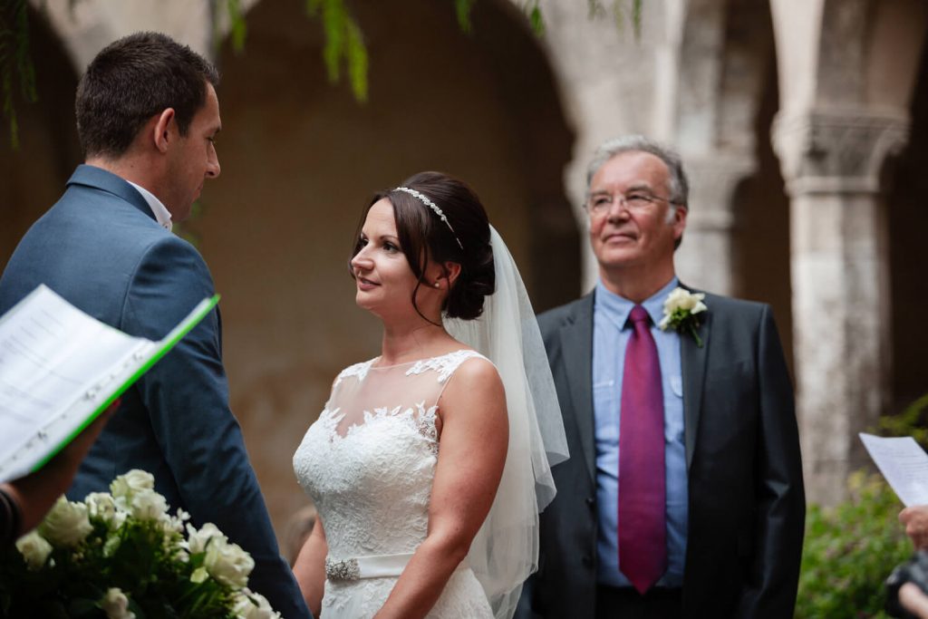 st francis cloister sorrento wedding