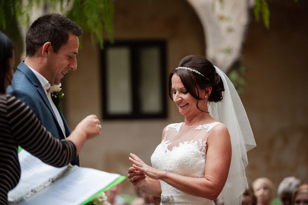 st francis cloister sorrento wedding