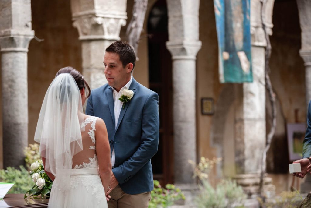 st francis cloister sorrento wedding