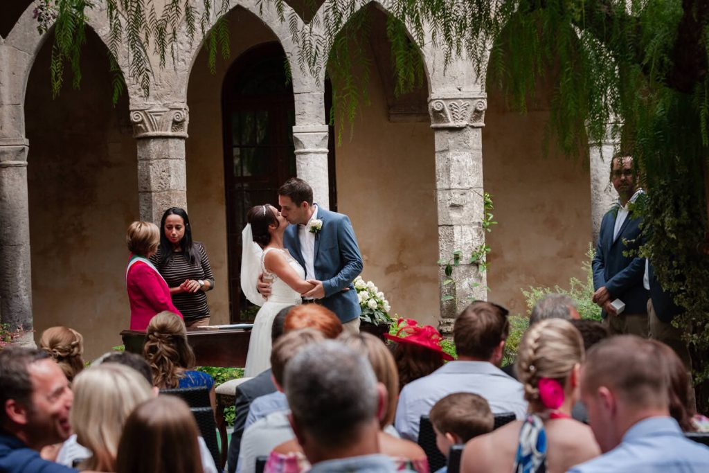 st francis cloister sorrento wedding