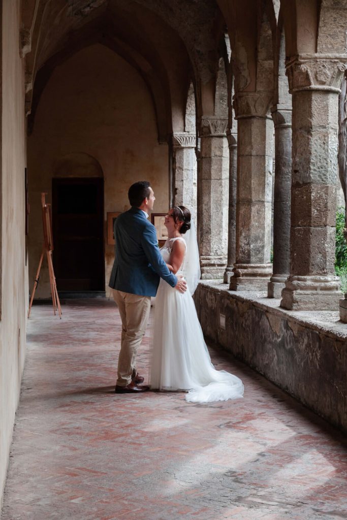 st francis cloister sorrento wedding