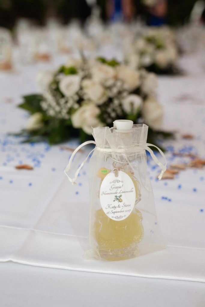 wedding favour limoncello