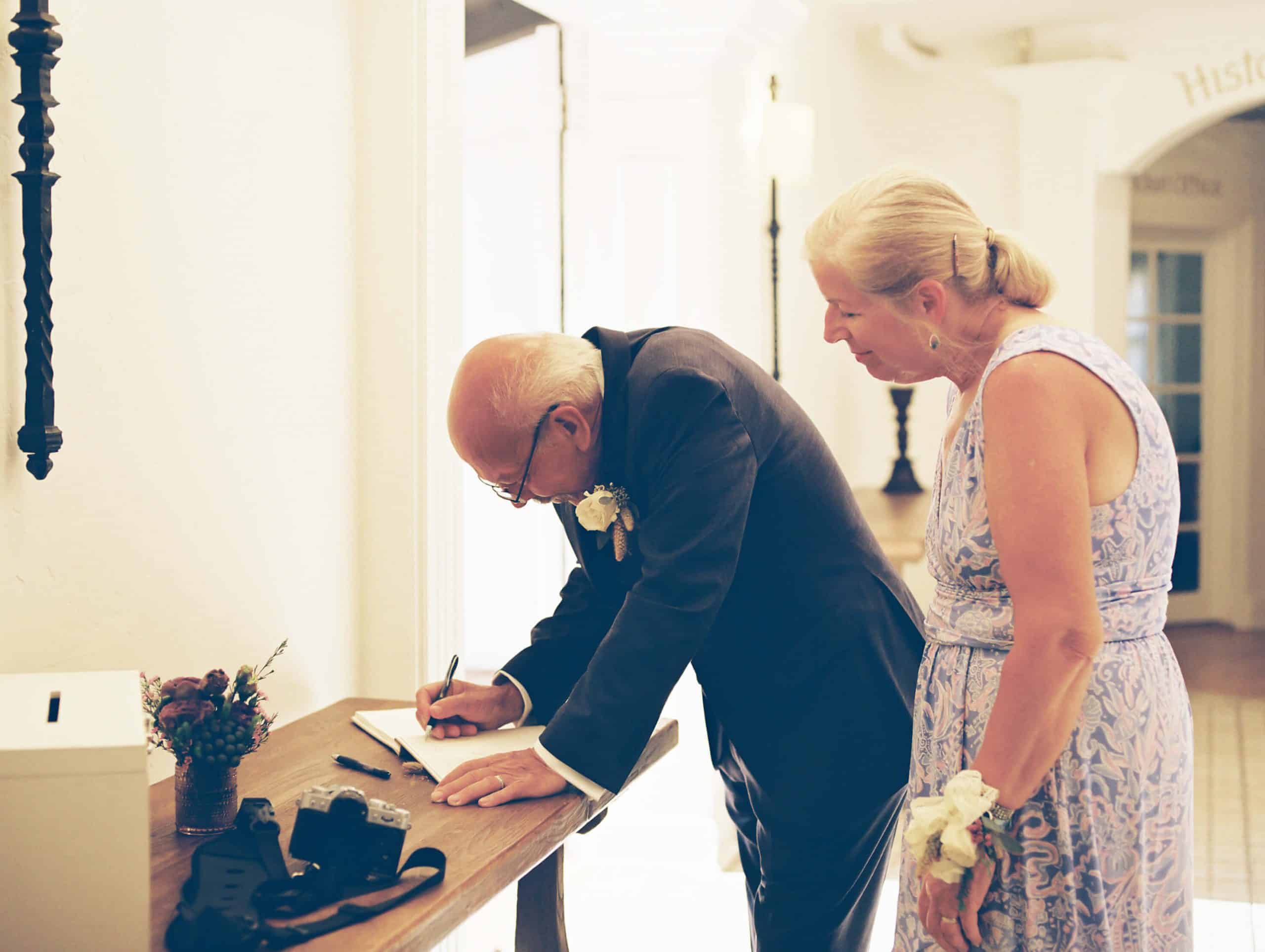 analogue wedding photo