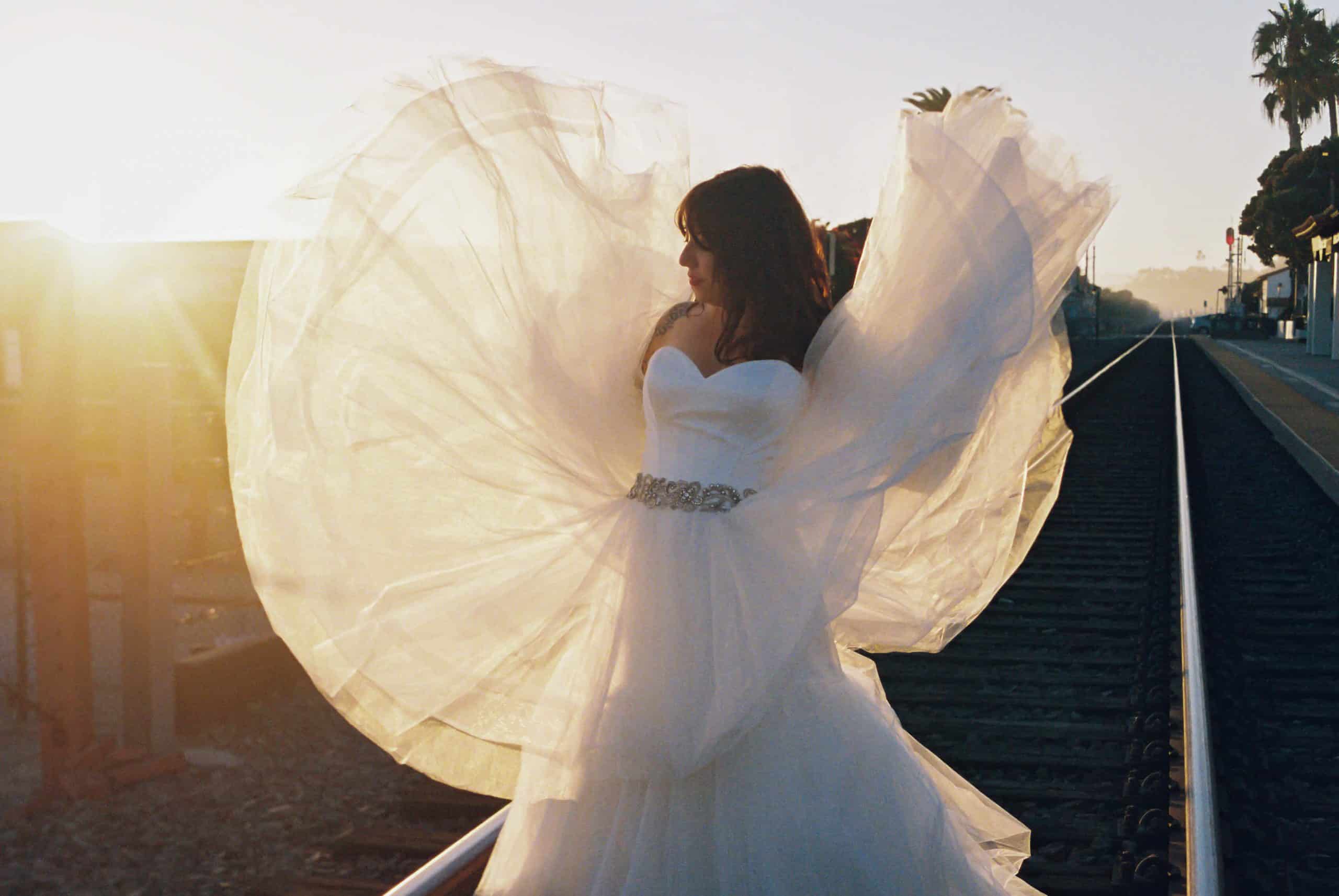 analogue wedding photo