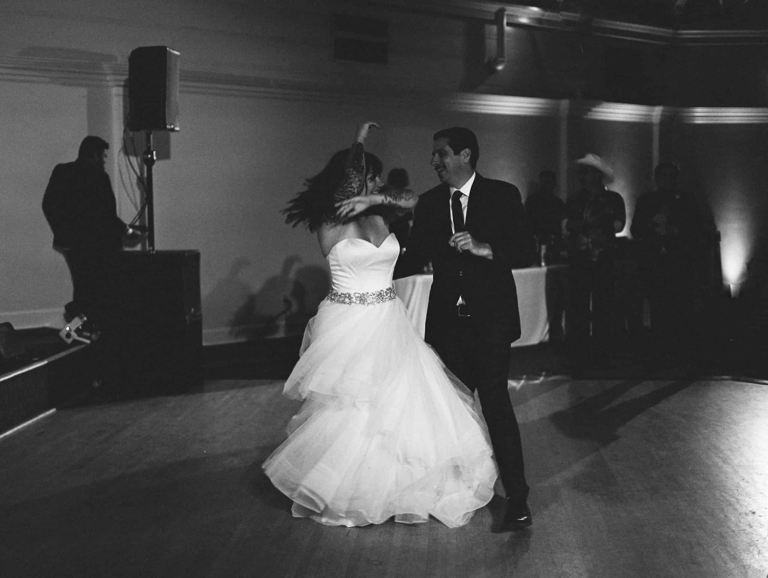 analogue wedding photo black and white