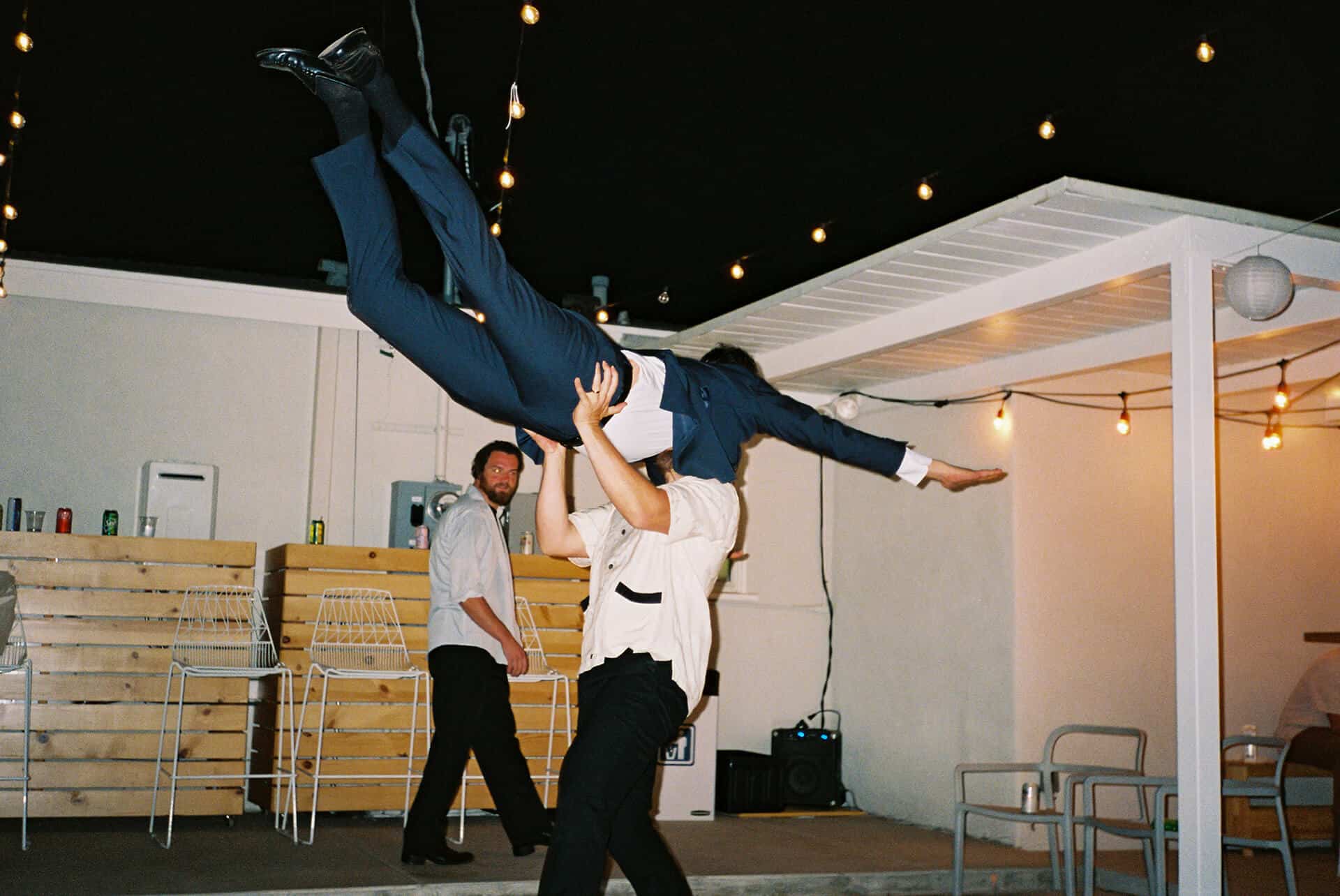 wedding guests on analogue