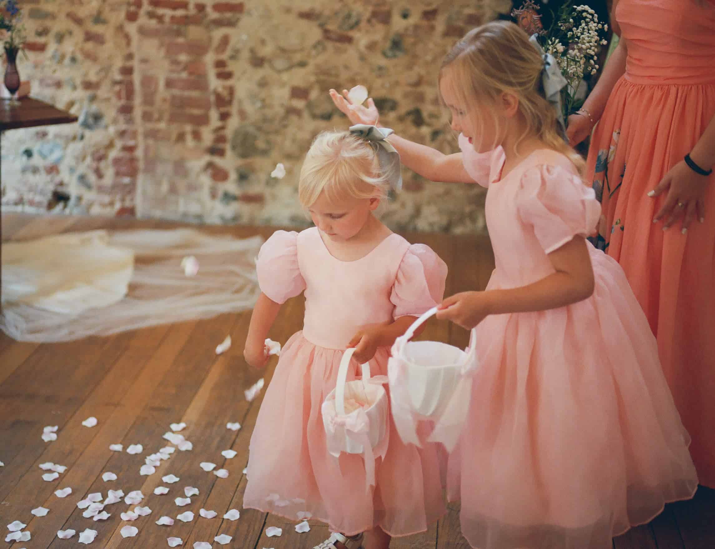 flower girls photographed on medium format film
