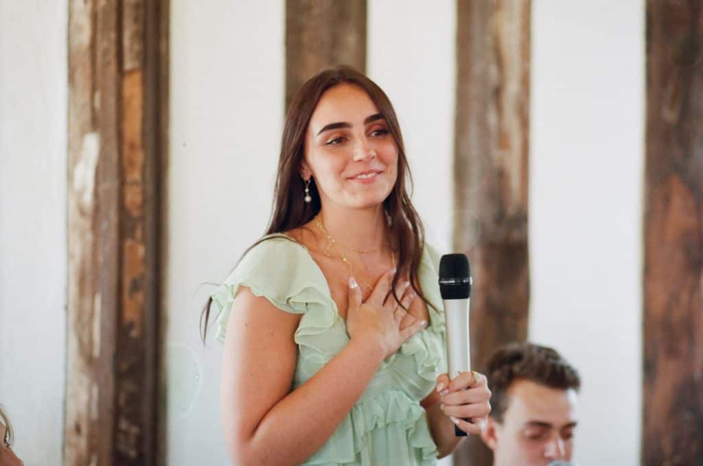 maid of honour speech on film
