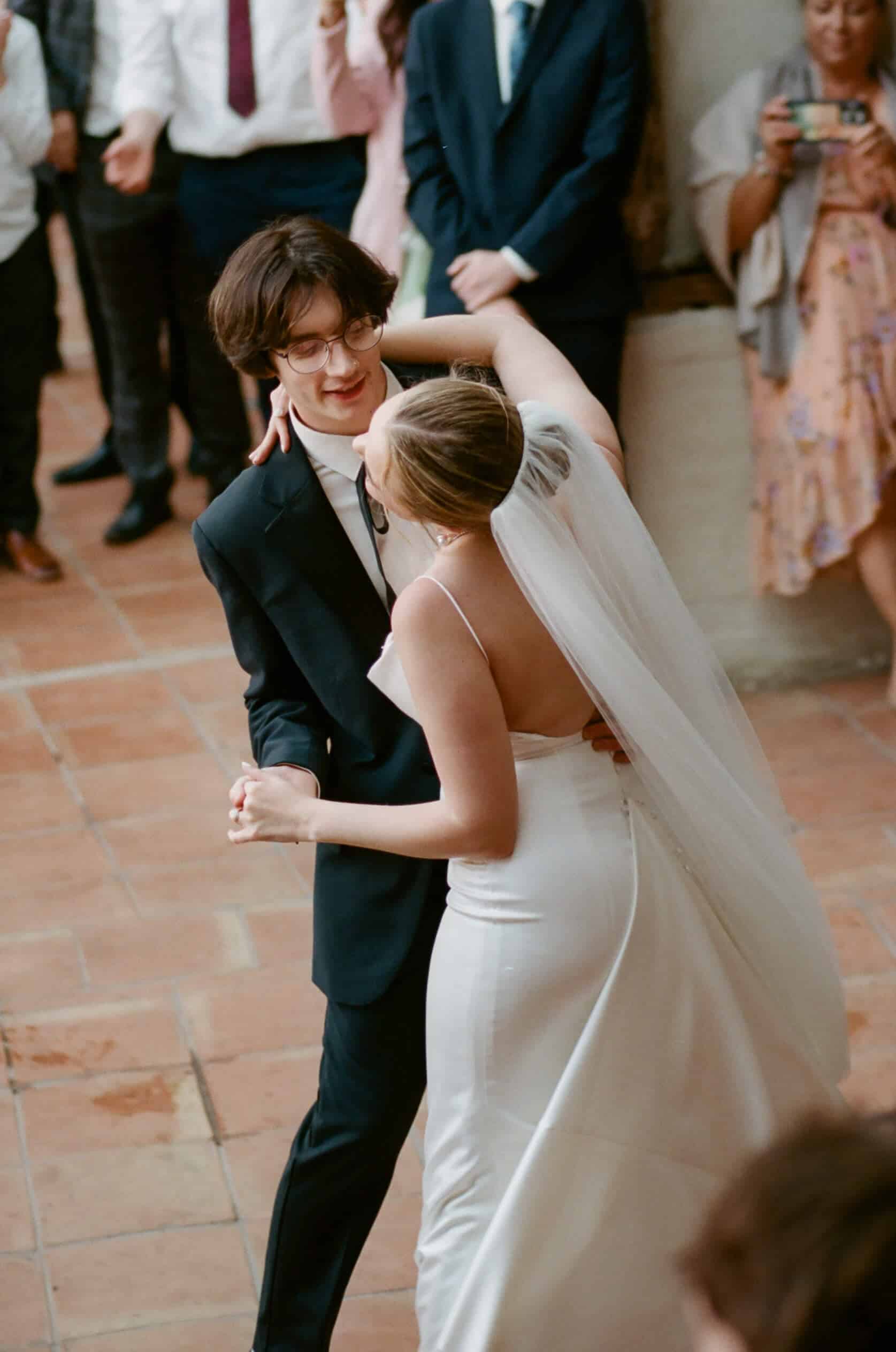 first dance for newlyweds 35mm