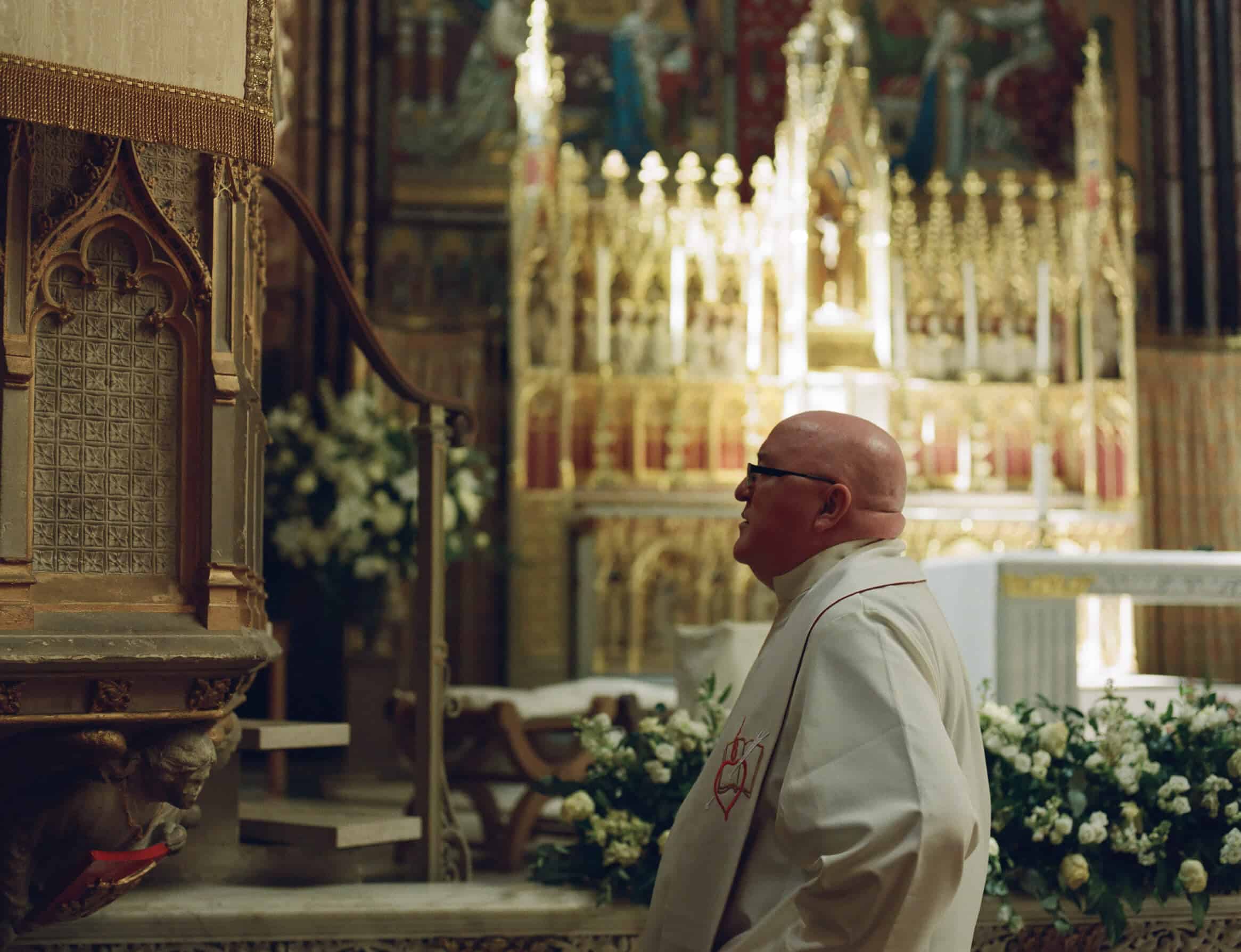 priest in farm street church mayfair