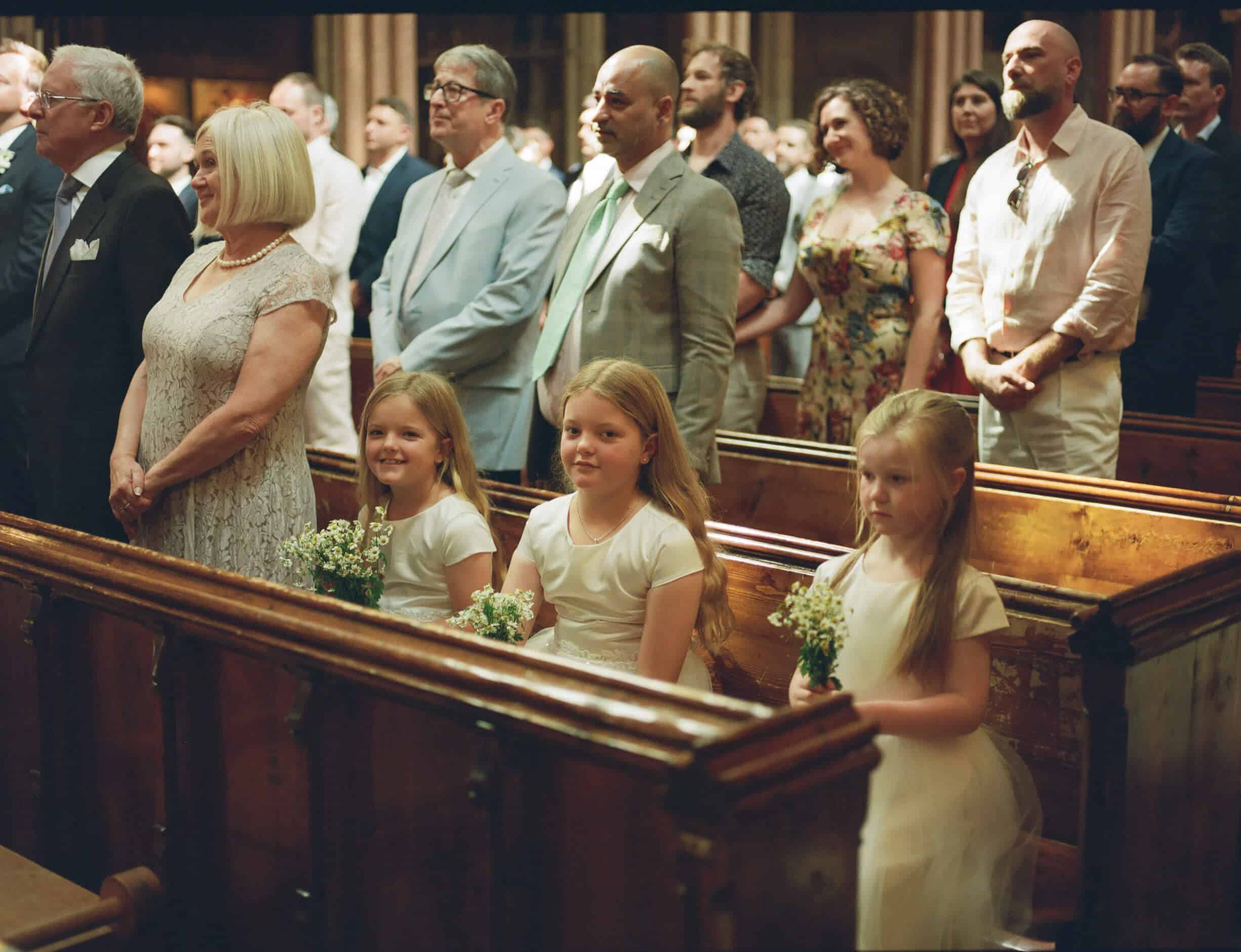 farm street church mayfair wedding 35mm